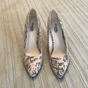 Charlotte Russe size 8 faux snake skin heels